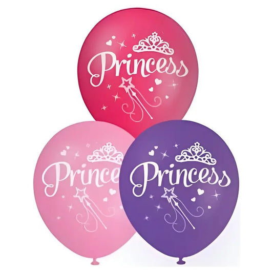 Princess Latex Balloons 30cm (12") 10pk Decorations - NextParty