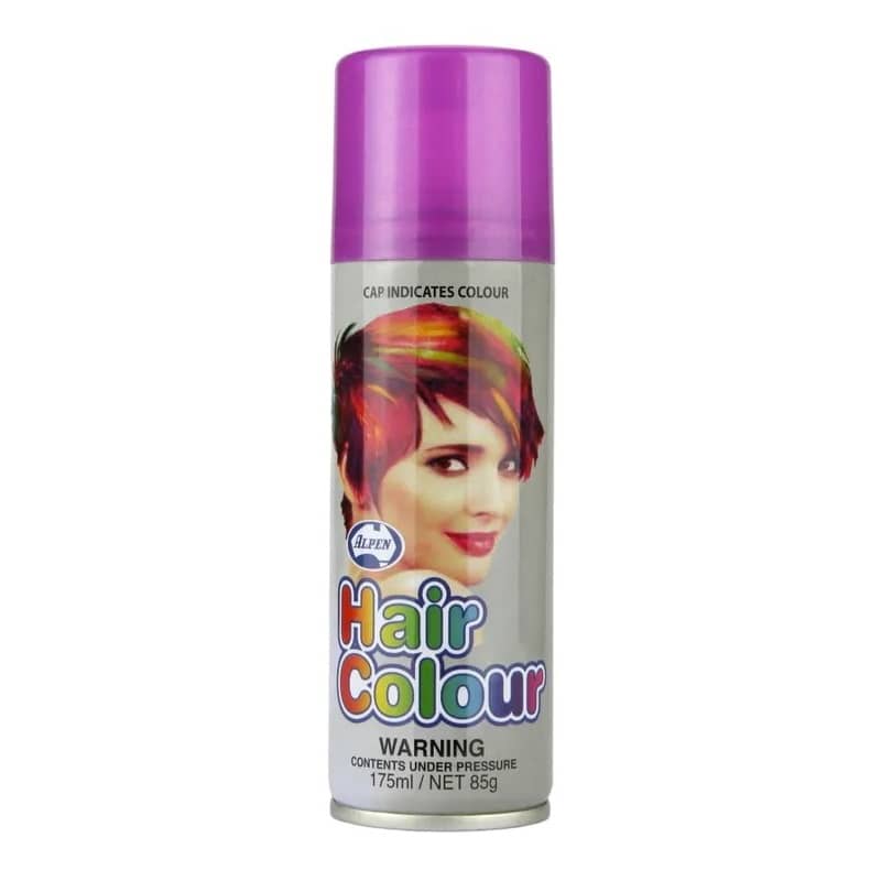 Purple Hair Spray 175ML Temporary Plain Coloured Hairspray - NextParty