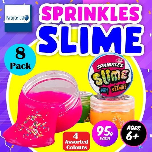 Rainbow Sprinkles Slime 8pk Party Favours - NextParty