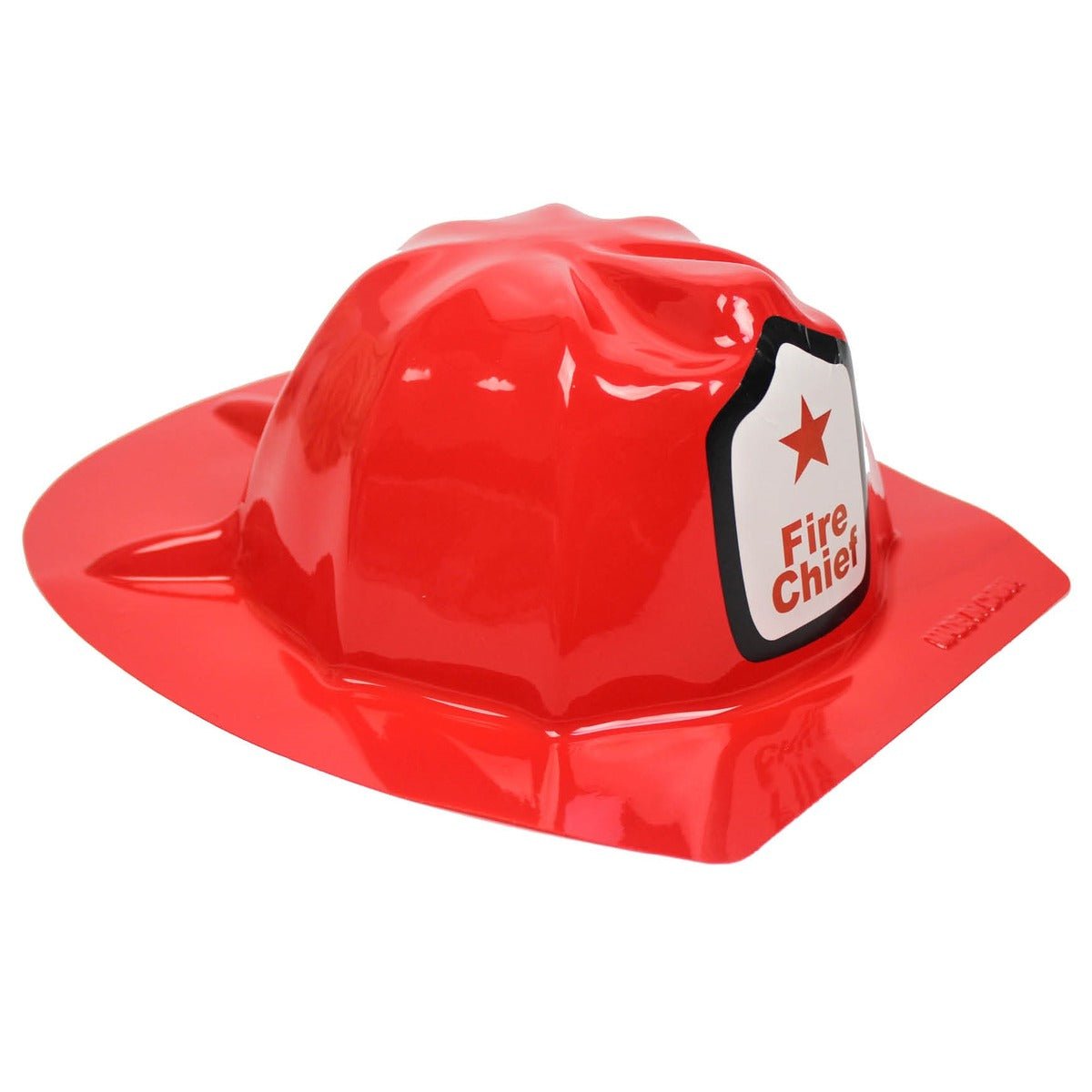 Red Fire Chief Plastic Party Hat Firefighter Helmet - NextParty