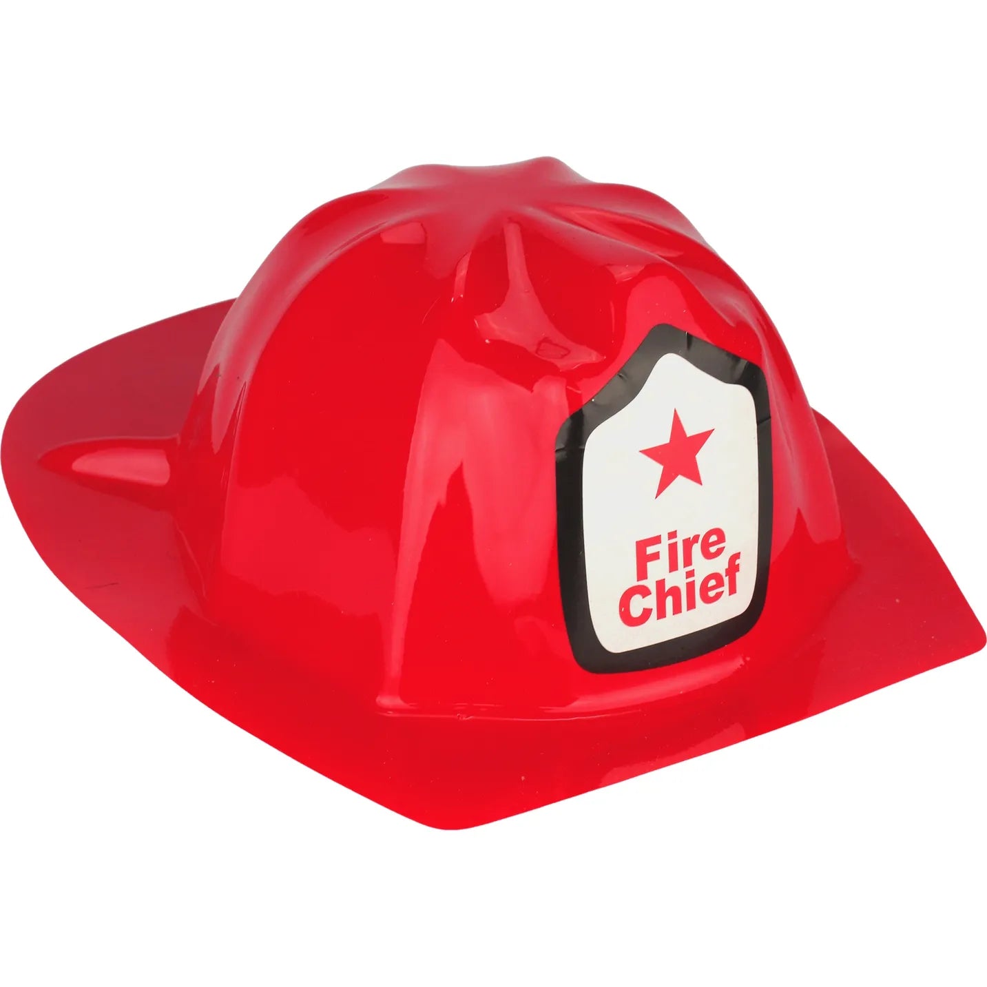 Red Fire Chief Plastic Party Hat Firefighter Helmet - NextParty