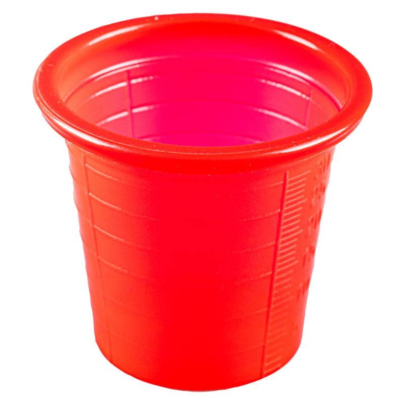 Red Plastic Shot Glasses 30ml 50pk Drinkware - NextParty