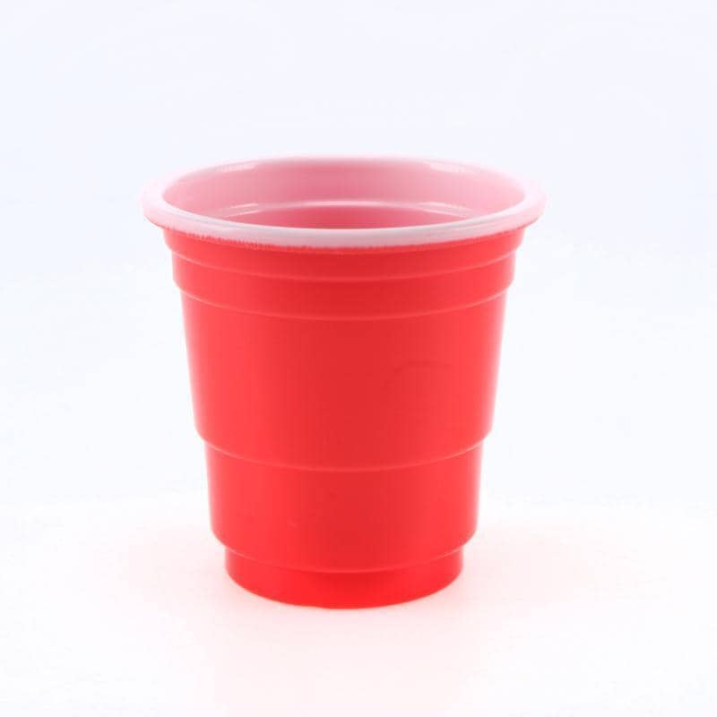 Red Plastic Shot Glasses 60ml 30pk American Style - NextParty