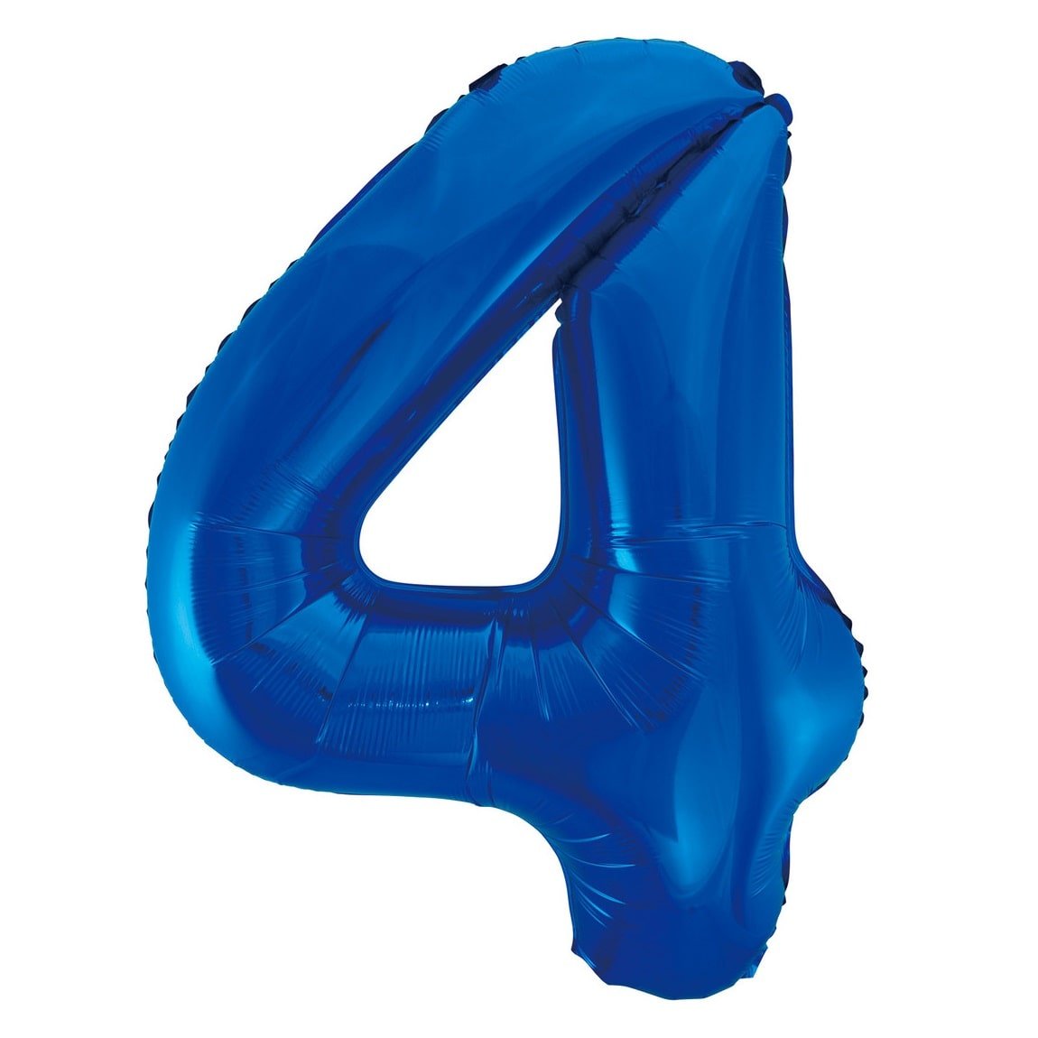 Royal Blue Number 4 Giant Numeral Foil Balloon 86CM (34") - NextParty