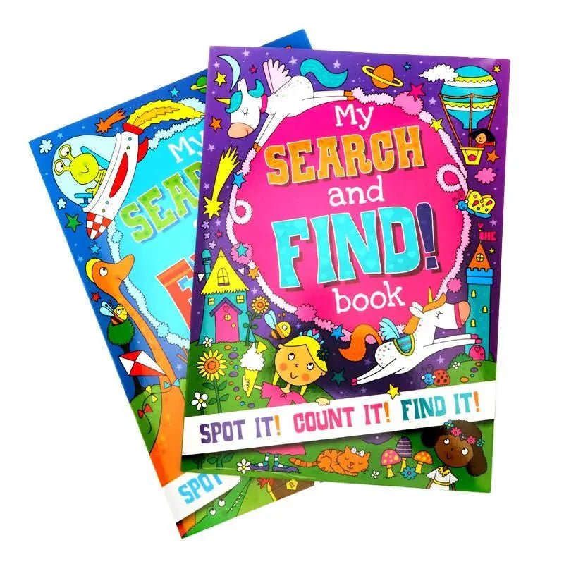 Search And Find Activity Books 2pk 32PG A4 - NextParty