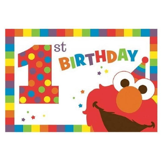 Sesame Street 1st Birthday Party Invitations 8pk - NextParty