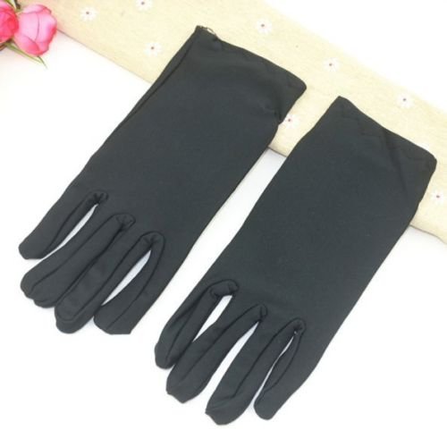 Short Black Gloves Ladies Womens Party Accessories - NextParty