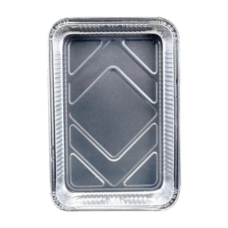 Silver Aluminium Rectangle Foil Trays 3pk 31cm x 21cm - NextParty