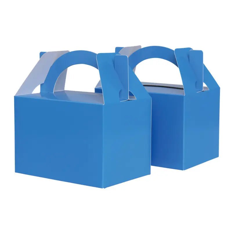 Sky Blue Little Gable Boxes 10pk 12.5cm x 13.5cm x 8.5cm - NextParty