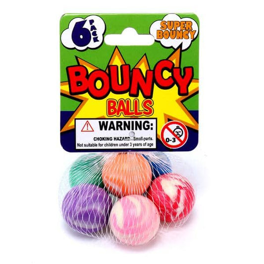 Small Bouncy Balls 6pk Multi - colour Party Favours - NextParty