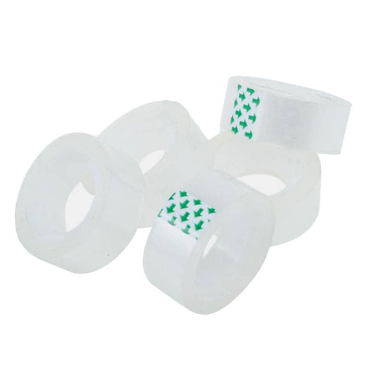 Small Clear Sticky Tapes 6pk 18m x 18mm - NextParty