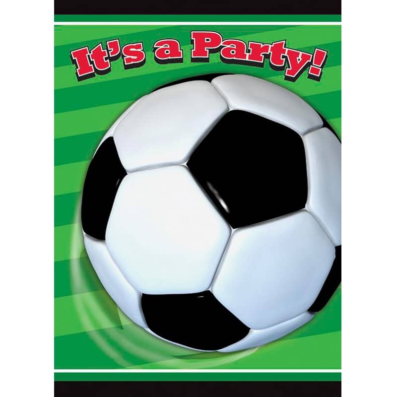 Soccer Ball Party Invitations 8pk - NextParty