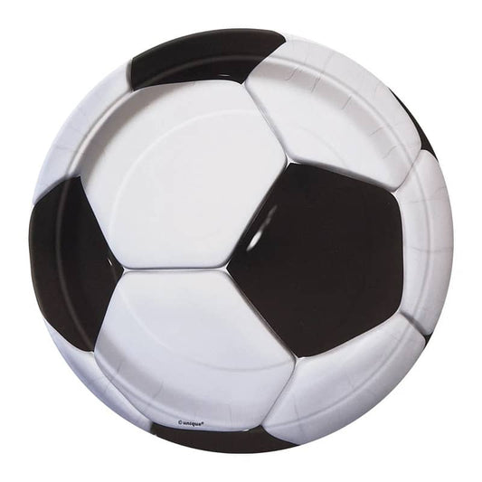 Soccer Ball Small Paper Plates 18CM (7") 8pk - NextParty