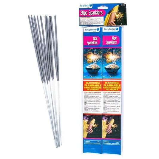 Sparklers 25cm 20pk Birthday Party Activities - NextParty