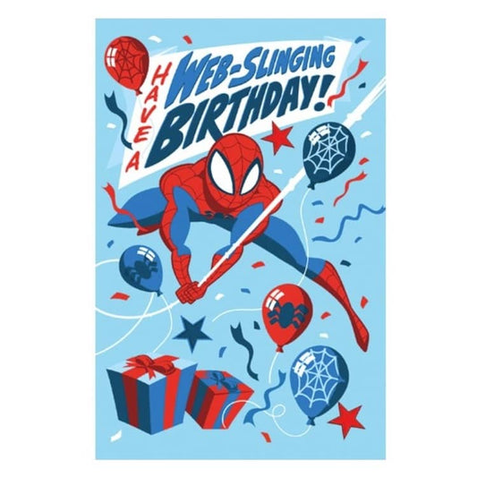 Spider - Man Birthday Card 11.5cm x 18cm With Red Envelope - NextParty