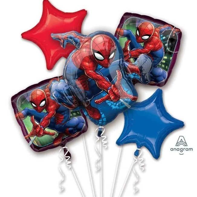 Spider - Man Bouquet Balloons 5pk - NextParty