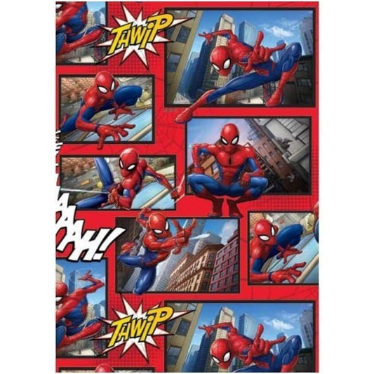 Spider - Man Gift Wrap Red 1 Sheet Folded - NextParty