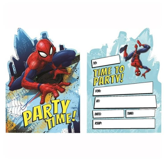 Spider - Man Party Invitations 8pk With Envelopes - NextParty