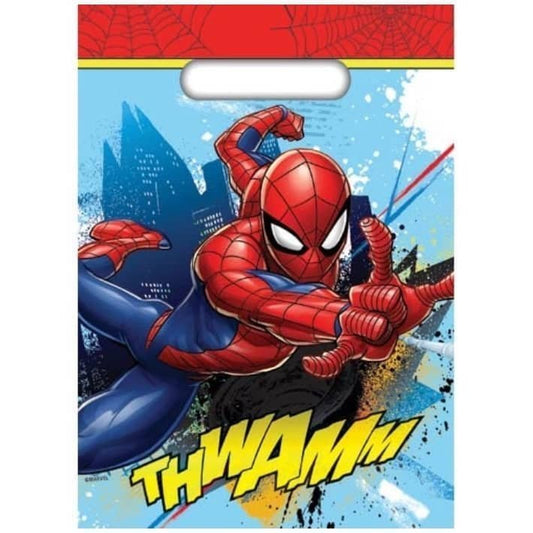 Spider - Man Plastic Party Bags 8pk - NextParty