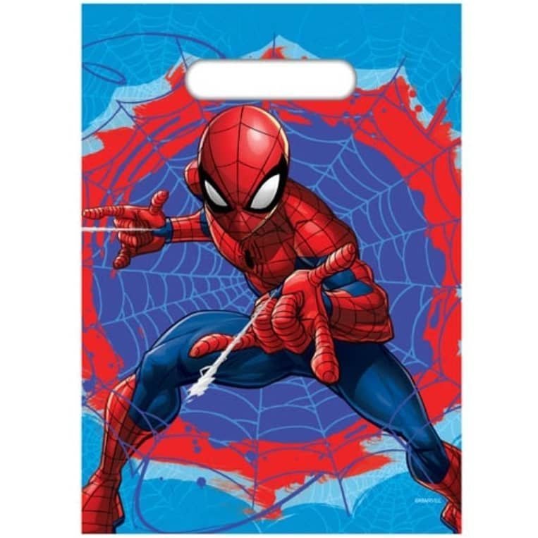 Spider - Man Plastic Party Bags 8pk - NextParty