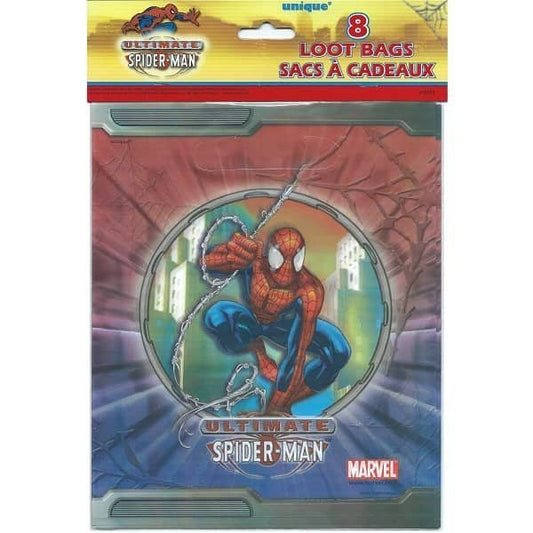 Spider - Man Plastic Party Bags 8pk - NextParty