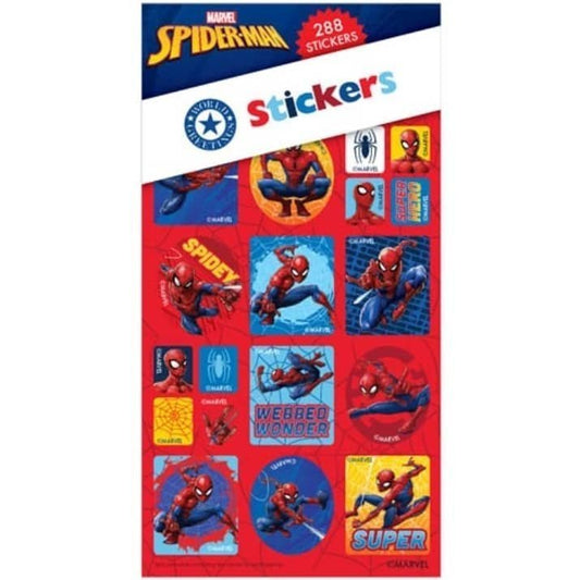 Spider - Man Sticker Book 288pk (12 Sheets) Party Favours - NextParty