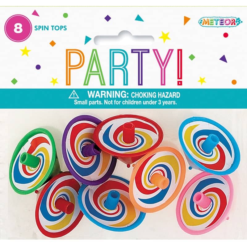 Spin Tops 8pk Party Favours - NextParty