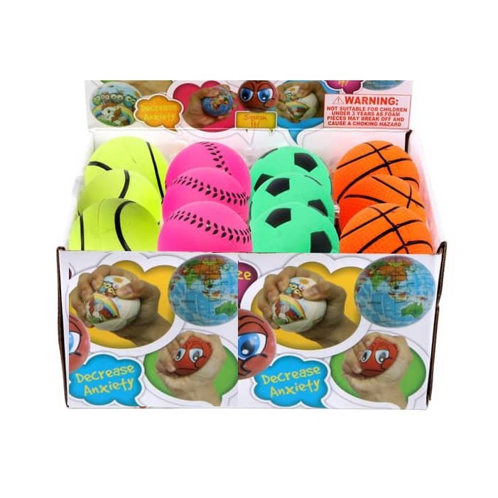 Sport Bounce Hand Balls 6cm 4pk Party Favours - NextParty