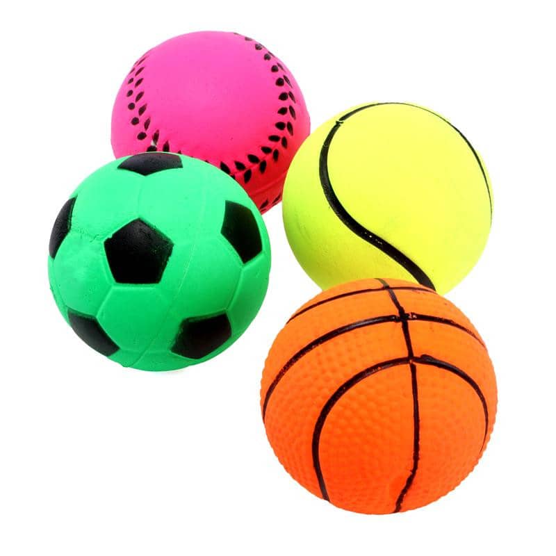 Sport Bounce Hand Balls 6cm 4pk Party Favours - NextParty