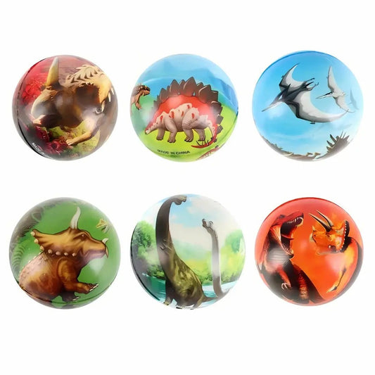 Squeeze Me Dinosaurs Stress Relief Balls 6.3cm 6pk - NextParty