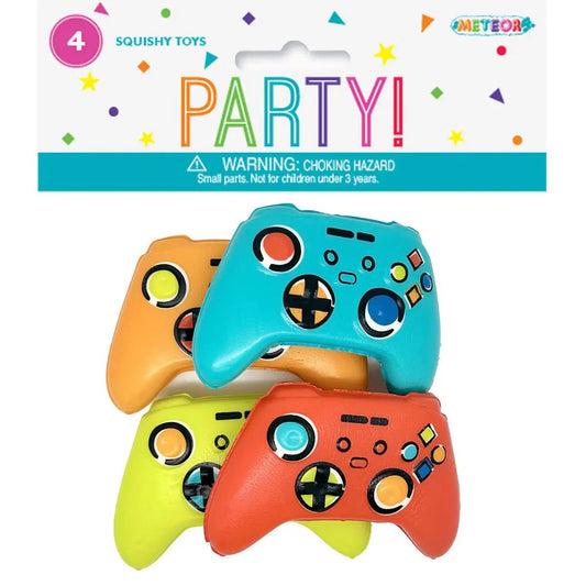 Squishy Game Controller Toys 4pk Party Favours - NextParty