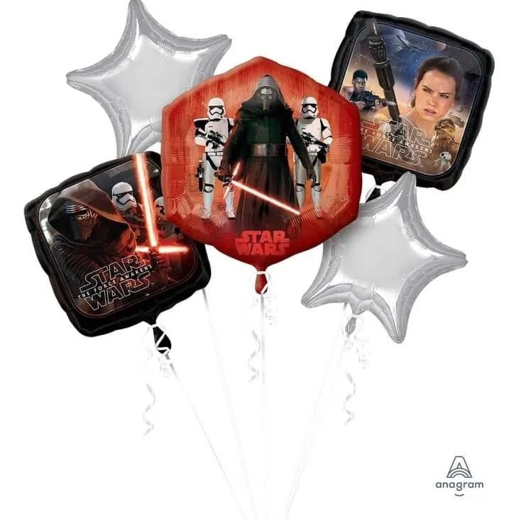 Star Wars Foil Balloon Bouquet 5pk - NextParty