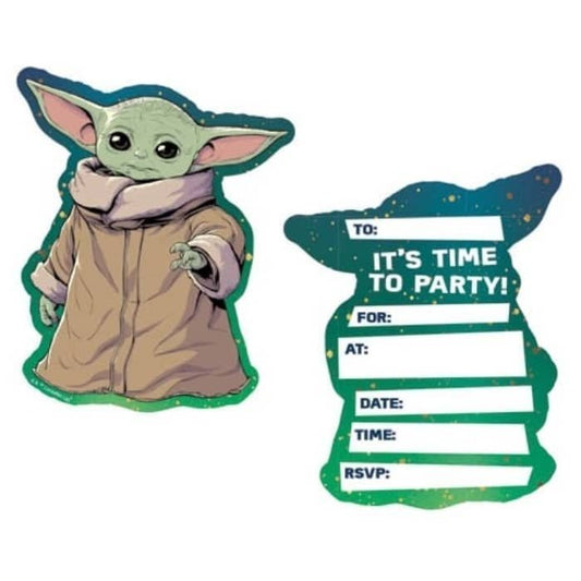 Star Wars The Child Party Invitations 8pk - NextParty