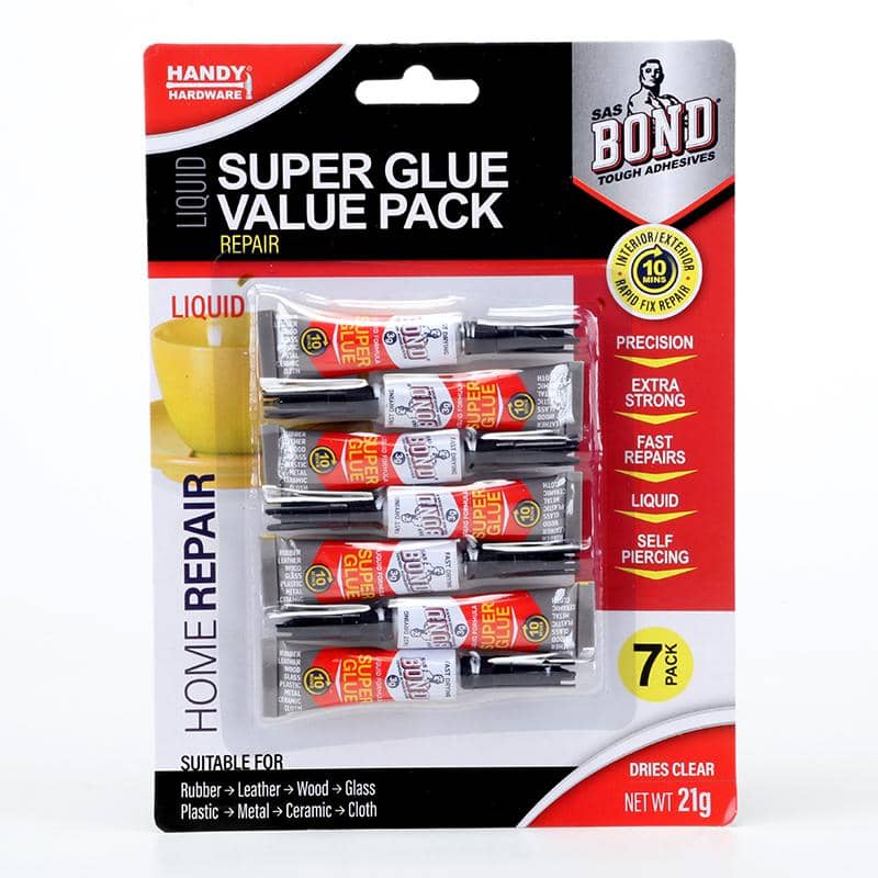 Super Glue Value Pack 7pk 3g Each (Dries Clear) - NextParty