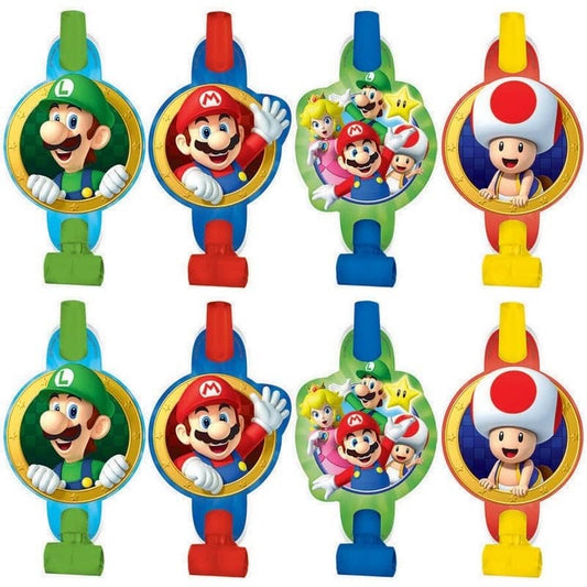 Super Mario Bros. Blowouts 8pk Blowers - NextParty