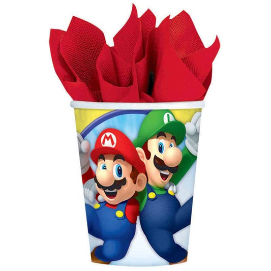 Super Mario Bros. Paper Cups 8pk - NextParty