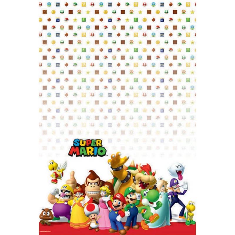 Super Mario Bros. Plastic Table Cover Tablecloth - NextParty