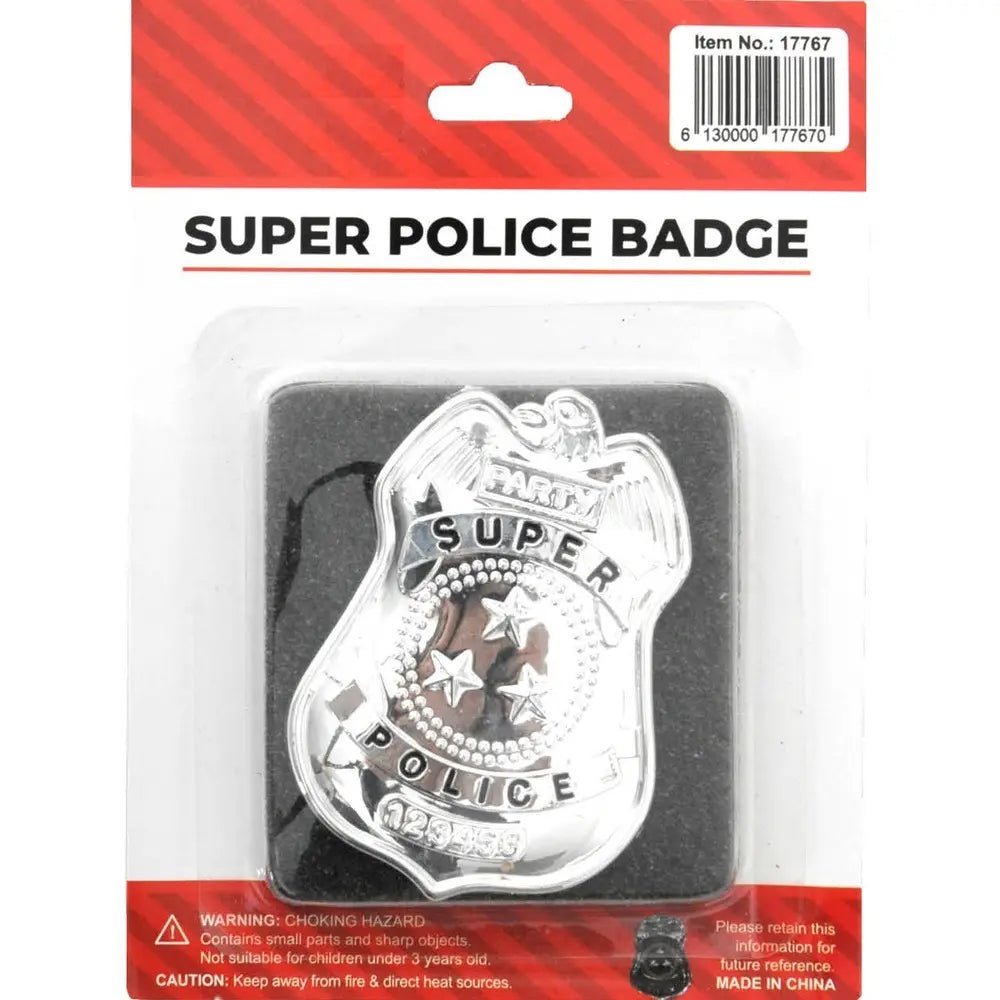 Super Police Metal Badge Party Accessories - NextParty