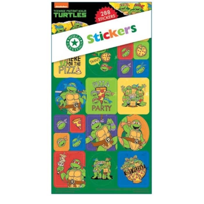 Teenage Mutant Ninja Turtles Sticker Book 288pk (12 Sheets) TMNT - NextParty