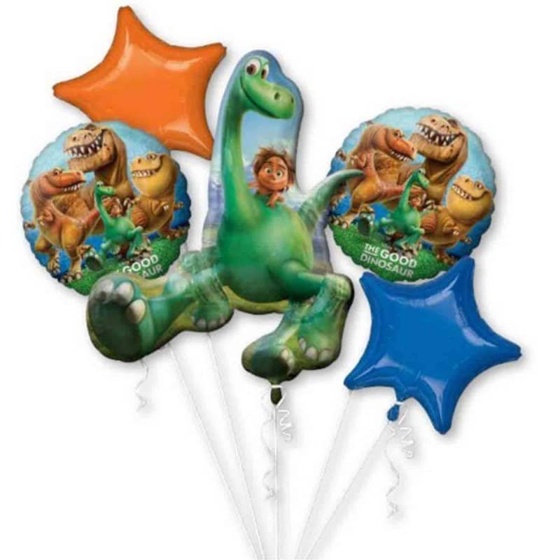 The Good Dinosaur Foil Balloon Bouquet 5pk - NextParty