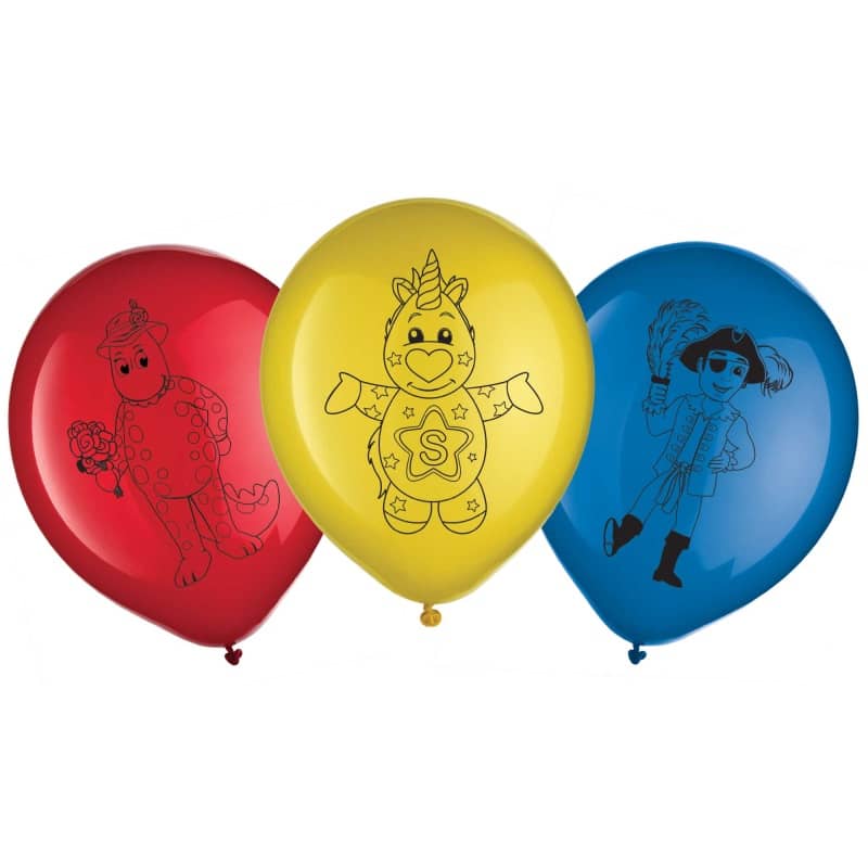 The Wiggles Latex Balloons 30cm (12") 6pk - NextParty