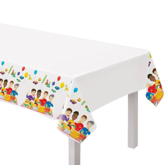 The Wiggles Paper Table Cover Tablecloth 134CM x 243CM - NextParty