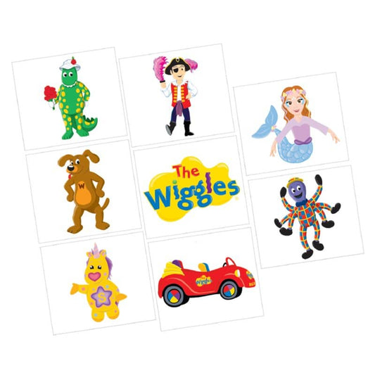 The Wiggles Temporary Tattoos 8PCS Party Favours - NextParty