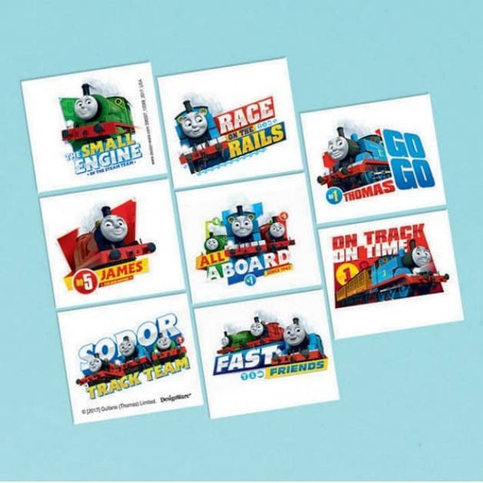 Thomas The Tank Engine Fake Tattoos 8pk Party Favour - NextParty