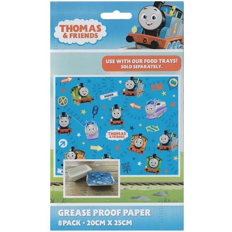 Thomas The Tank Engine Grease Proof Papers 8pk - NextParty