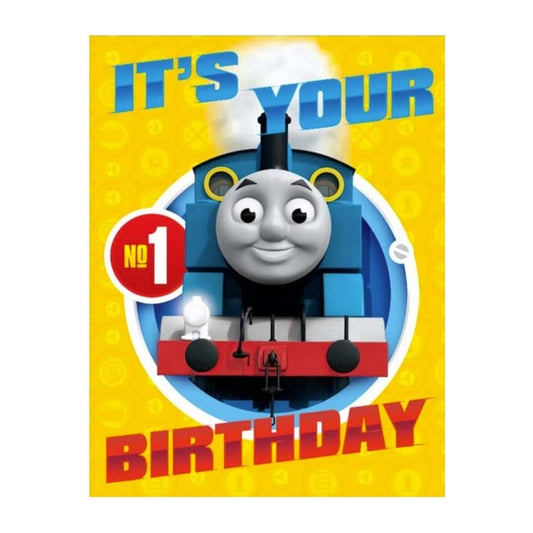 Thomas The Tank Engine Small Birthday Card 8.5cm x 11cm With White Envelope - NextParty