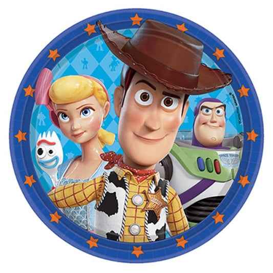 Toy Story 4 Large Paper Plates 23cm (9") 8pk - NextParty