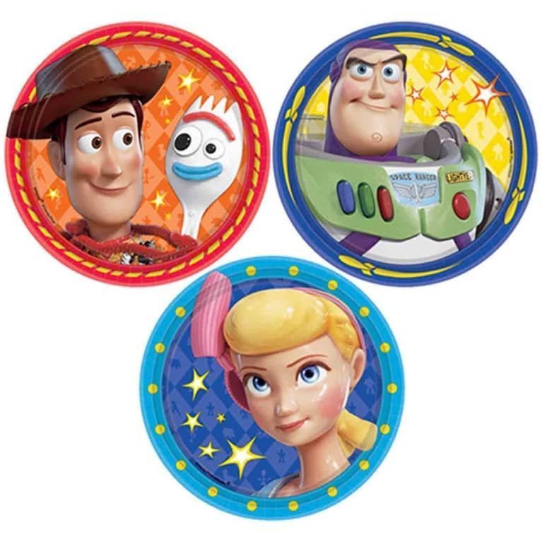 Toy Story 4 Small Paper Plates 18CM (7") 8pk - NextParty