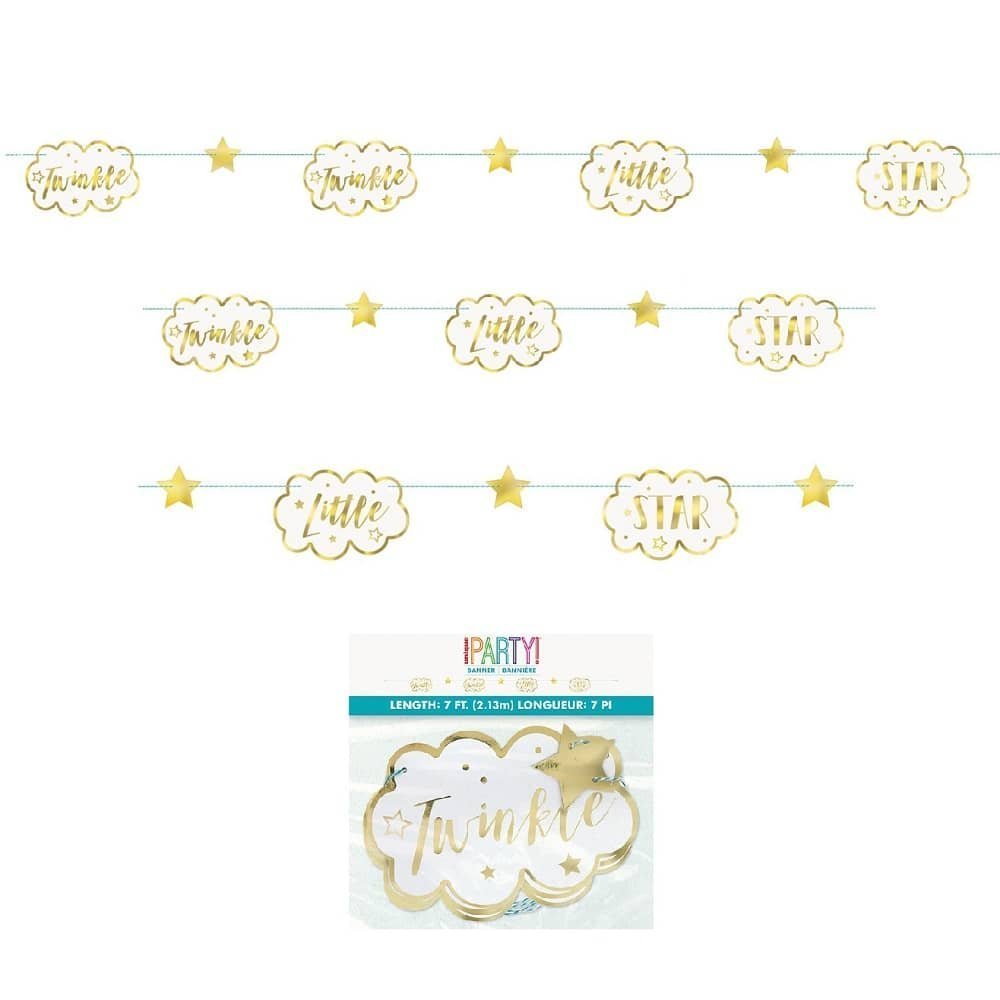 Twinkle Little Star Paper Garland 2.13M (7') - NextParty