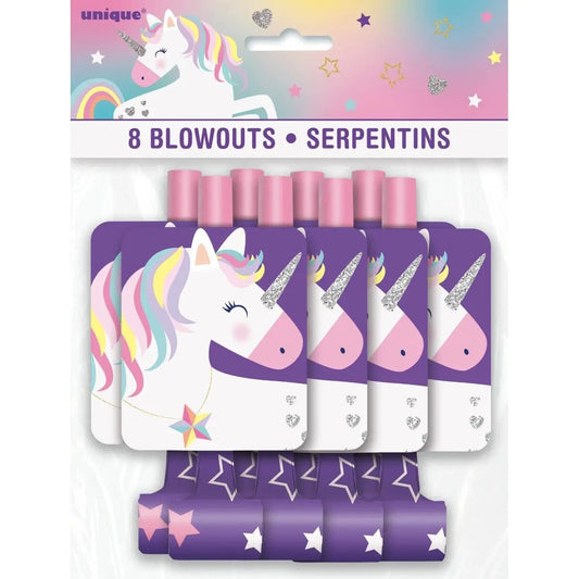 Unicorn Blowouts 8pk Party Favour - NextParty